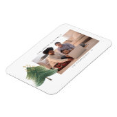 Goudsterren Moderne kerstboomfeestdag Magneet (Linkerzijde)