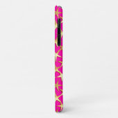 Goudsterren op de roze fuchsia roze Case-Mate iPhone case (Achterkant/links)