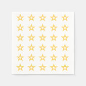 Goudsterren op wit servet (Voorkant)