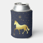 goudsterren ruitermonogram blikjeskoeler (Blikje Achterkant)