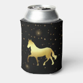 goudsterren ruitermonogram blikjeskoeler (Blikje Achterkant)