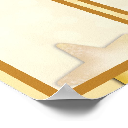 Goudsterren werknemer van de maandelijkse fotoweer poster (Hoek)