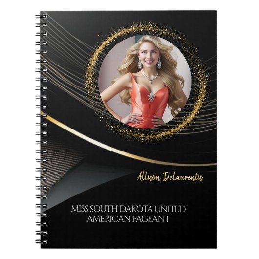 Goudstof Pageant Oefenschrift Notitieboek (Voorkant)
