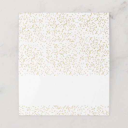 Goudstof Plaatskaartje (Buitenkant ongevouwen)