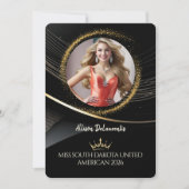 Goudstof Premium Pageant Promo Kaart (Voorkant)