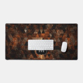 Goudstraal in meetkundig dunne universum Monogram Bureaumat (Keyboard & Muis)