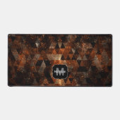 Goudstraal in meetkundig dunne universum Monogram Bureaumat (Voorkant)