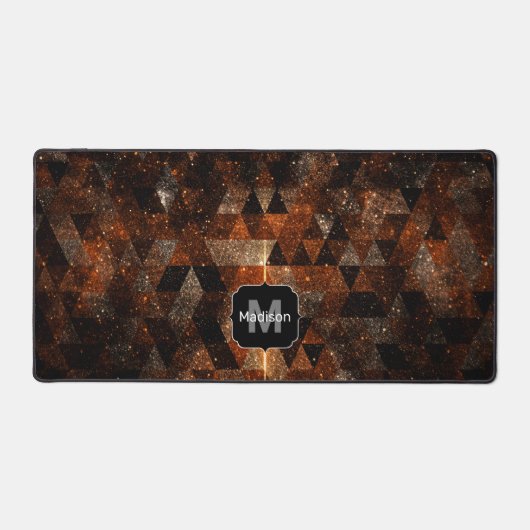 Goudstraal in meetkundig dunne universum Monogram Bureaumat (Voorkant)