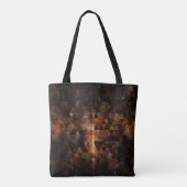 Goudstraal in meetkundig dunne universum Monogram Tote Bag (Achterkant)