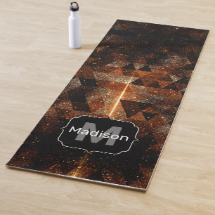 Goudstraal in meetkundig dunne universum Monogram Yogamat