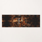 Goudstraal in meetkundig dunne universum Monogram Yogamat (Voorkant (horizontaal))