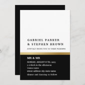 Goudstreep. Elegant donkerbruine en witte bruine b Kaart (Voorkant / Achterkant)