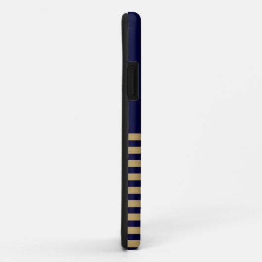 Goudstreep met goudanker Case-Mate iPhone case (Achterkant/rechts)