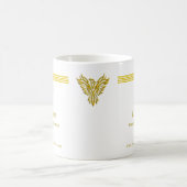 Goudstrepen van Funeral Director en stijgende feni Magische Mok (Center)