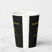 Goudstrepen van Funeral Director en stijgende feni Papieren Bekers (Links)