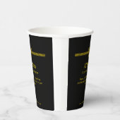 Goudstrepen van Funeral Director en stijgende feni Papieren Bekers (Rechts)