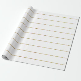 Goudstrips Cadeaupapier