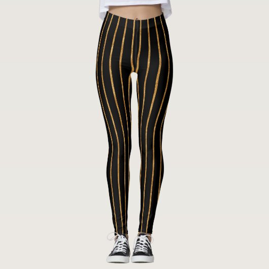 Goudstrips Leggings (Voorkant)