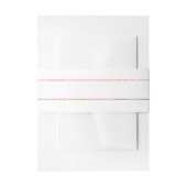 Goudstrips Uitnodigingen Wikkel (Voorkant Voorbeeld)