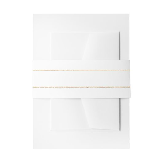 Goudstrips Uitnodigingen Wikkel (Voorkant Voorbeeld)