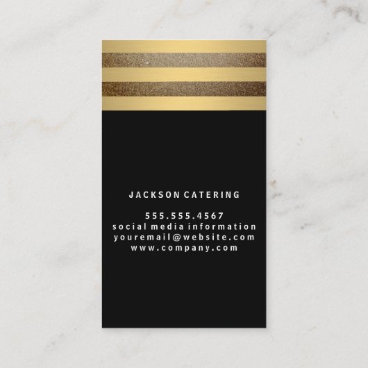 Goudstrips Visitekaartje (Achterkant)