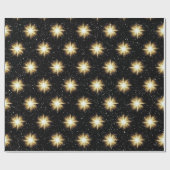 Goudstrokken en neusvlokken cadeaupapier (Vlak)