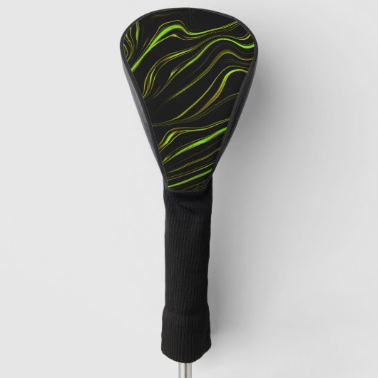 Goudstrokken met goudgras of gouden goudstrokken golfheadcover (Voorkant)