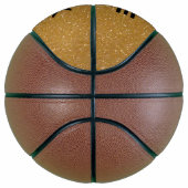 Goudsvormig glittertextuur, aangepaste naam basketbal (Rechts)