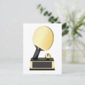 Goudtafeltennistrofee Briefkaart (Staand voorkant)