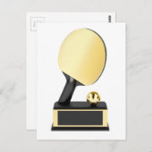Goudtafeltennistrofee Briefkaart (Voorkant / Achterkant)