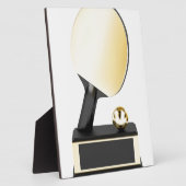 Goudtafeltennistrofee Fotoplaat (Zijkant)