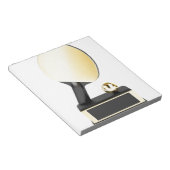 Goudtafeltennistrofee Notitieblok (Schuin)