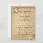  goudtandwielen Steampunk Weddenschap Kaart (Achterkant)