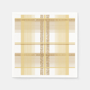 Goudtartan gevlekte vlekbruiloft servet