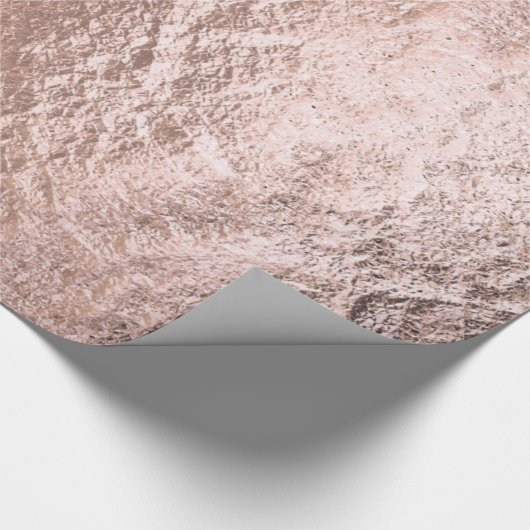 Goudtextiel, gecrêpt Roos Cadeaupapier (Hoek)