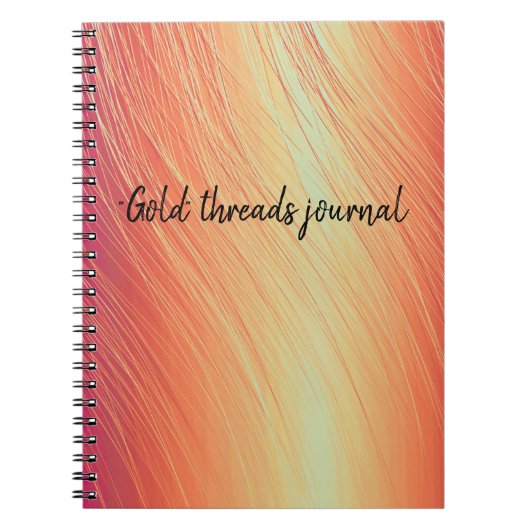 "goudthreads" notitieboek (Voorkant)