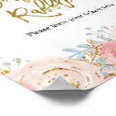 Goudtinktster Diaper Raffle Sign Poster (Hoek)