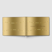 Goudtinten met achtergrondglans gouden accenten gastenboek (Volledig)
