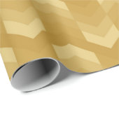 Goudtonnen chevron-patroon cadeaupapier (Rol Hoek)