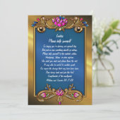  goudtoonbeugel voor het Lijst van het huwelijk Kaart (Staand voorkant)