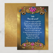  goudtoonbeugel voor het Lijst van het huwelijk Kaart (Voorkant / Achterkant)