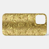 Goudtoonvouw tegen gouden achtergrond Case-Mate iPhone case (Achterkant (horizontaal))
