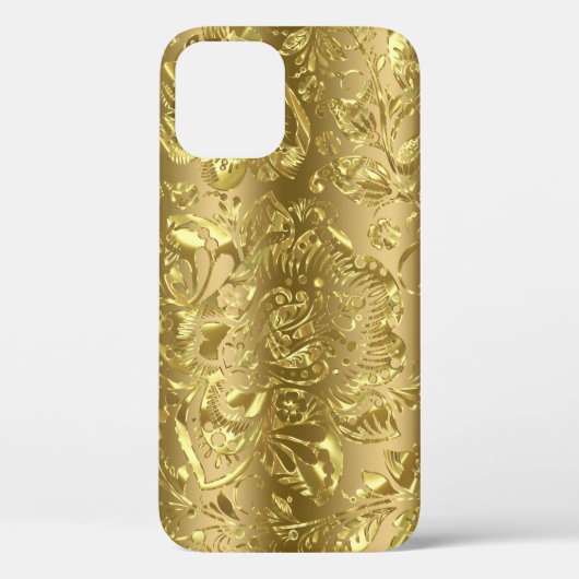 Goudtoonvouw tegen gouden achtergrond Case-Mate iPhone case (Achterkant)