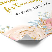 Goudtwitje bedankt voor je komst poster (Hoek)