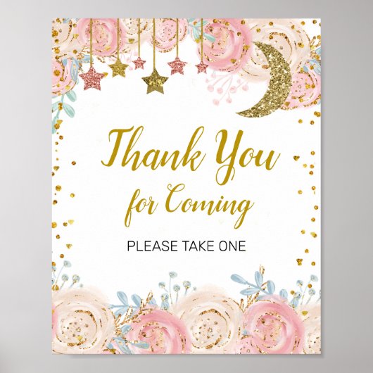 Goudtwitje bedankt voor je komst poster (Voorkant)