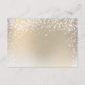 goudtypografie blaassneeuw elegante winterdetails informatiekaartje (Achterkant)