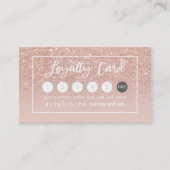 Goudtypografie van roos met schrijfkaart klantenkaartje (Voorkant)