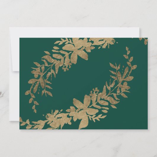 Goudtypografielengroen, zoet 16 kaart (Achterkant)