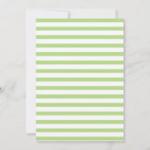 Goudveelhoek en bloemen groen baby shower kaart (Achterkant)