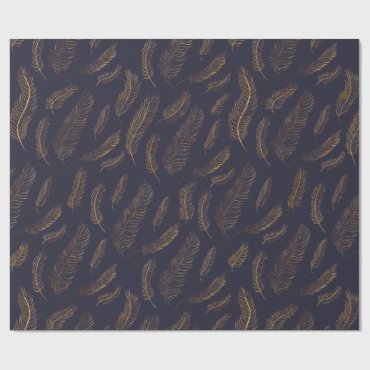 Goudveer gevild cadeaupapier (Vlak)